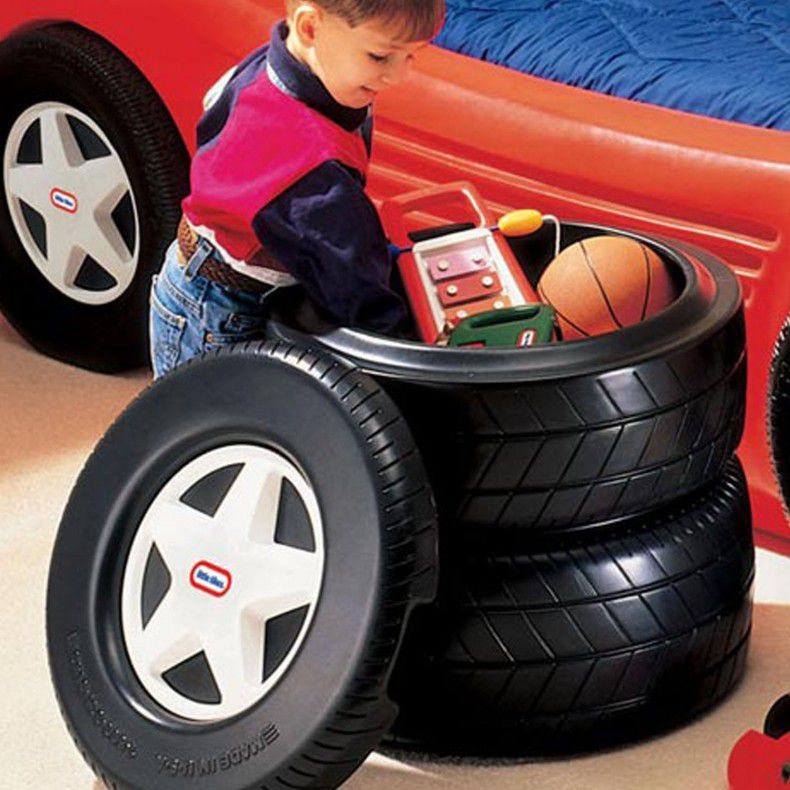 Playful Classic Racing Tire Toy Chest