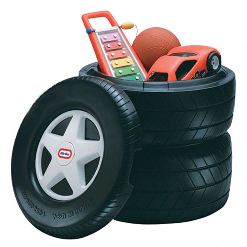 Playful Classic Racing Tire Toy Chest