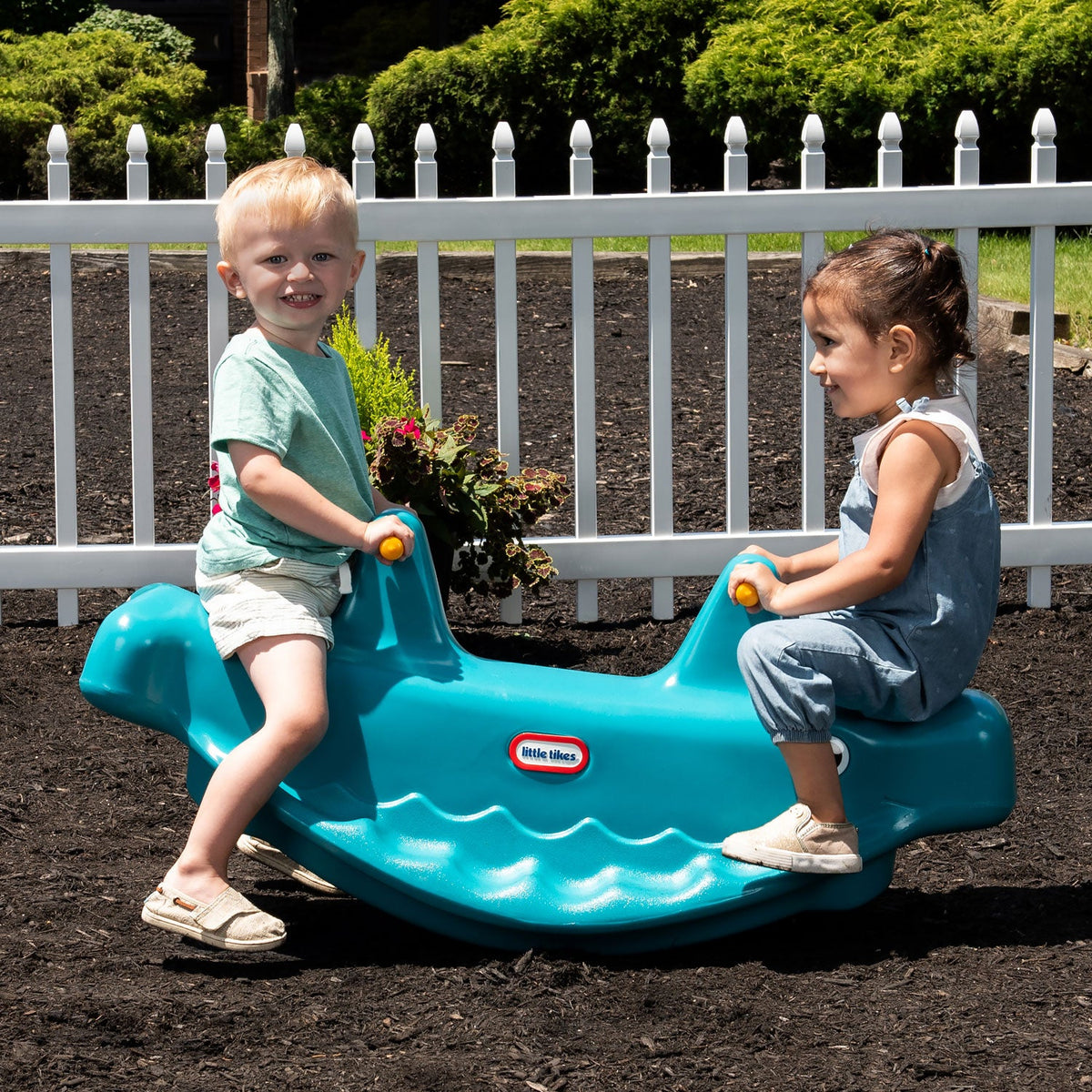 Playful Whale Teeter Totter - Blue