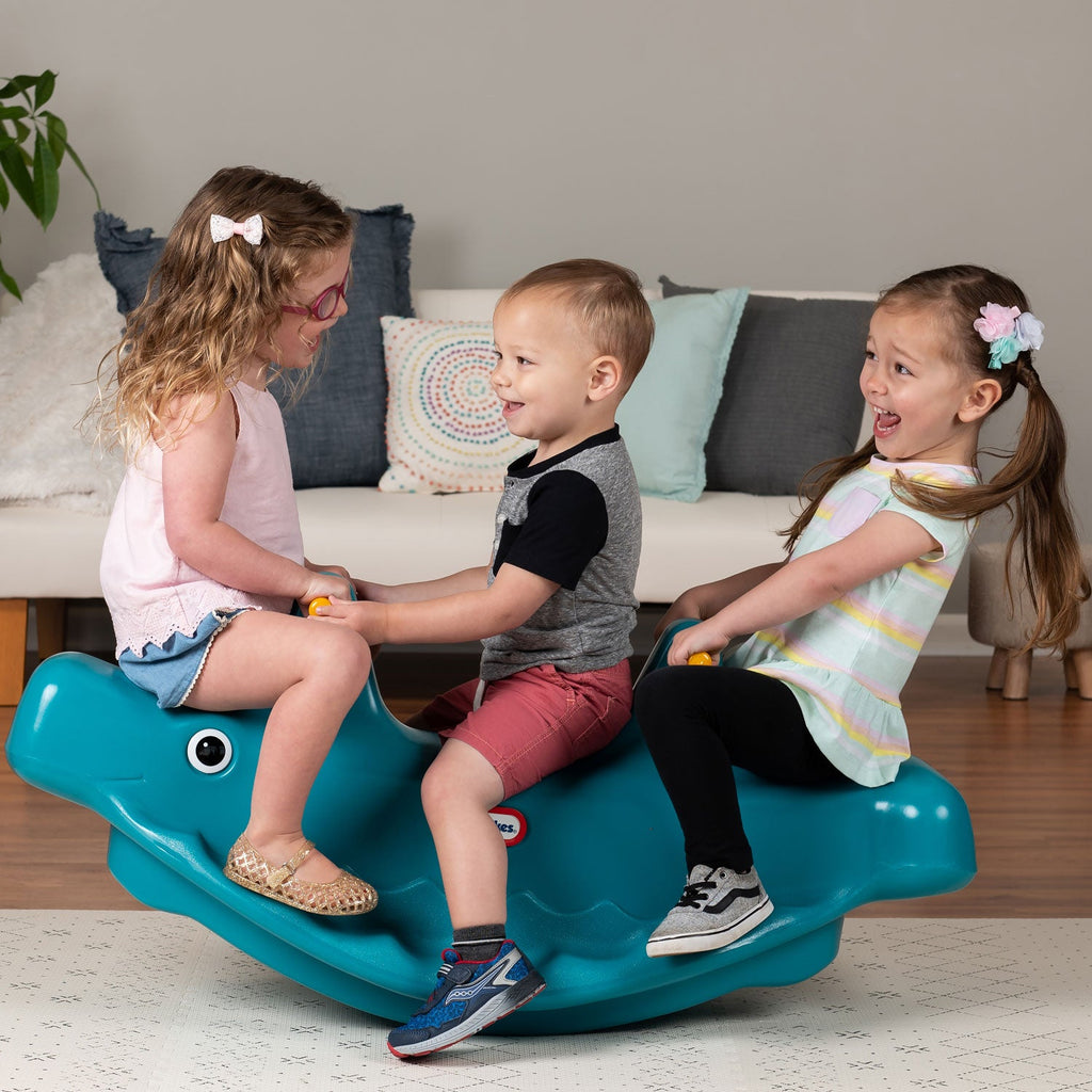 Playful Whale Teeter Totter - Blue
