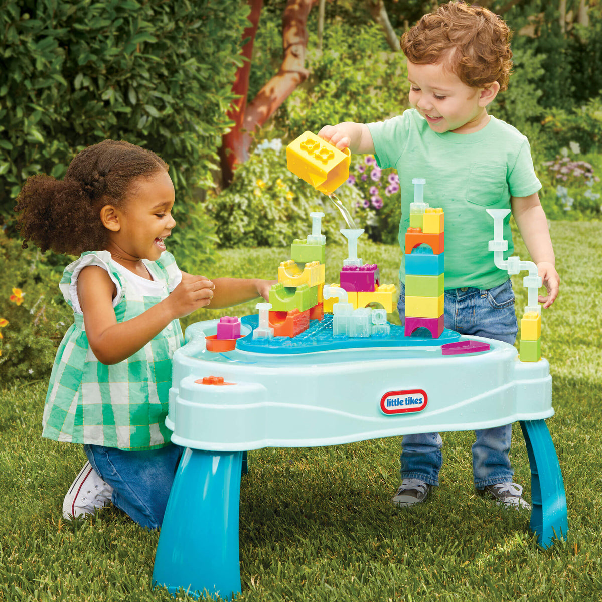 Playful Build & Splash Water Table with 50 Accessories