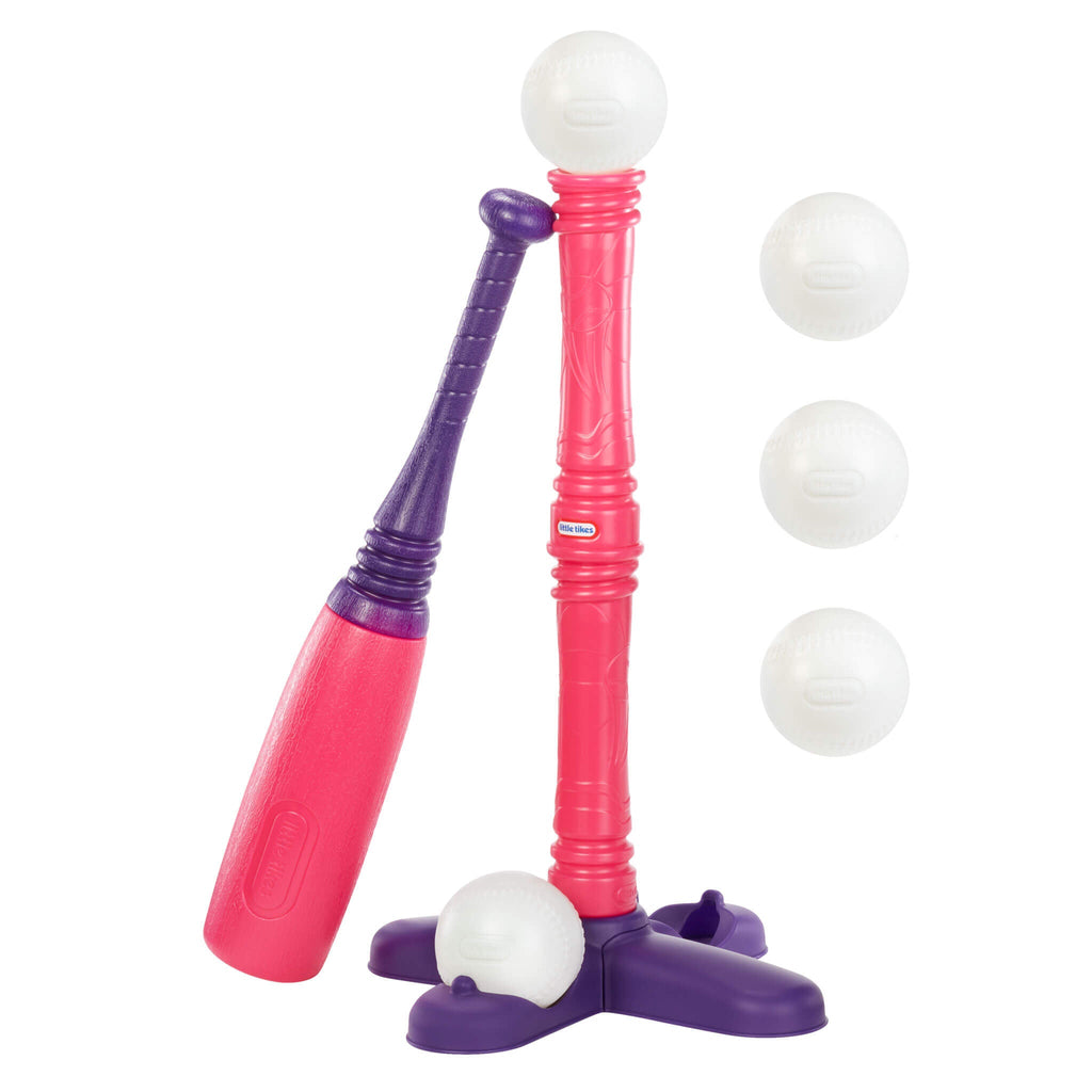 Playful TotSports T-Ball Set with 5 Balls - Pink