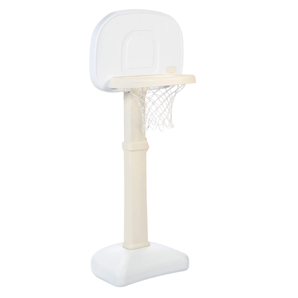 Playful Cloud Collection TotSports Easy Score Basketball Set with 3 Basketballs White