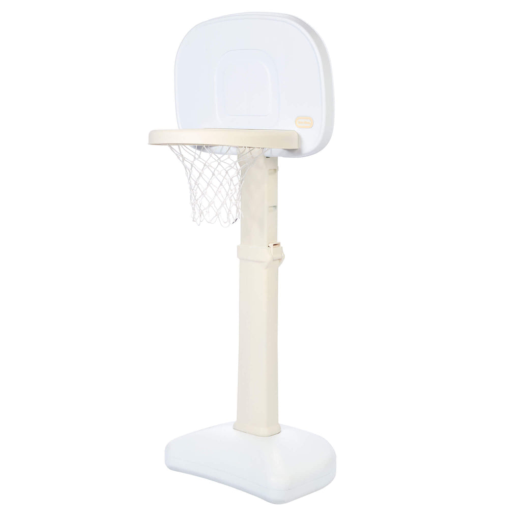 Playful Cloud Collection TotSports Easy Score Basketball Set with 3 Basketballs White
