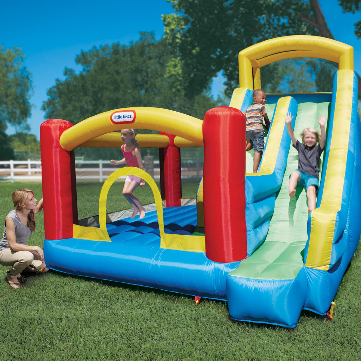 Playful Giant Slide Bouncer