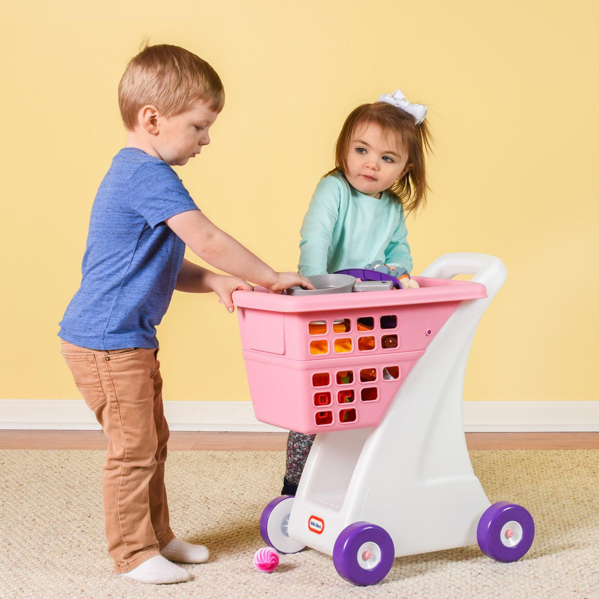 Playful Shopping Cart - Pink