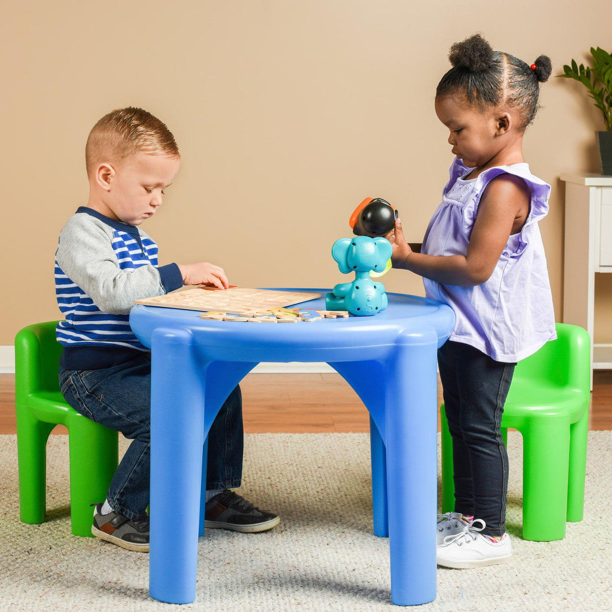 Playful Bright n Bold Table & Chairs Set