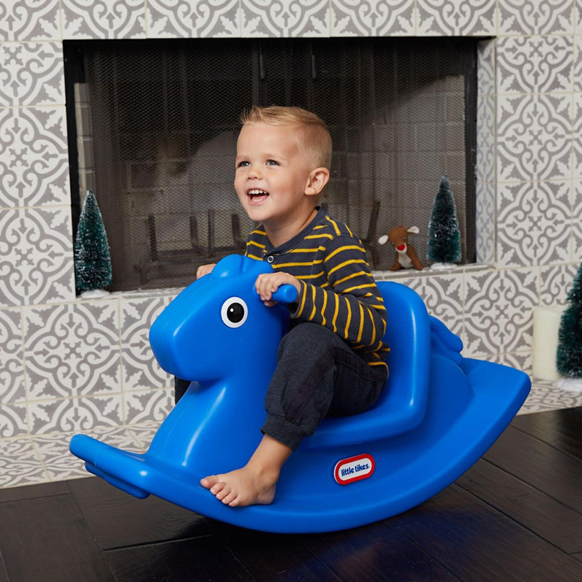 Playful Rocking Horse - Primary Blue
