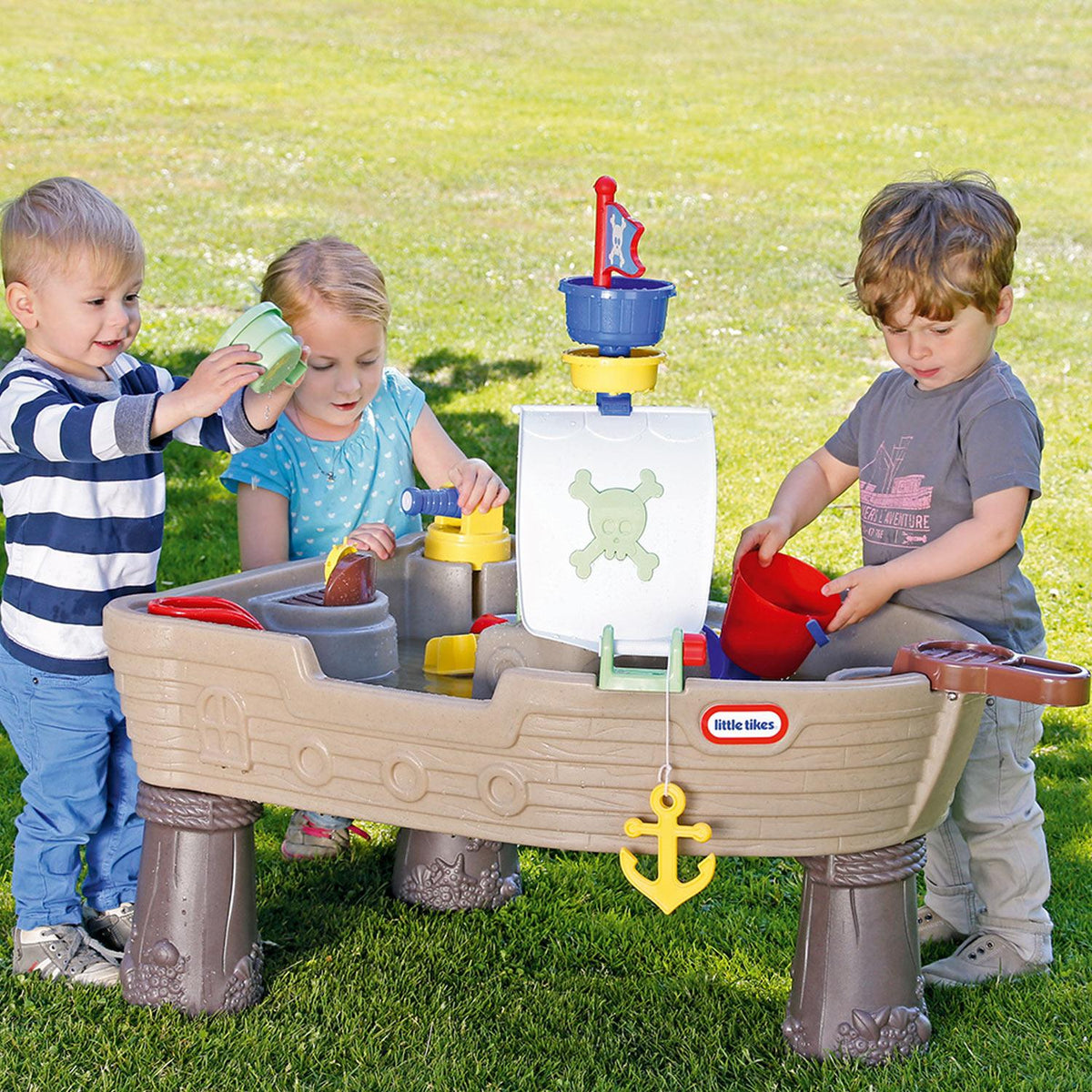 Playful Anchors Away Pirate Ship Water Table