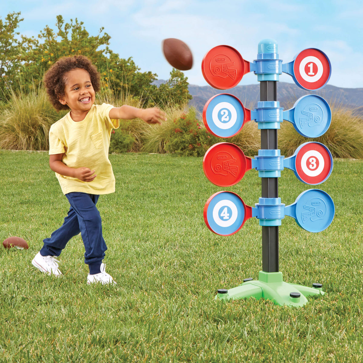 Playful Football Pass Battle