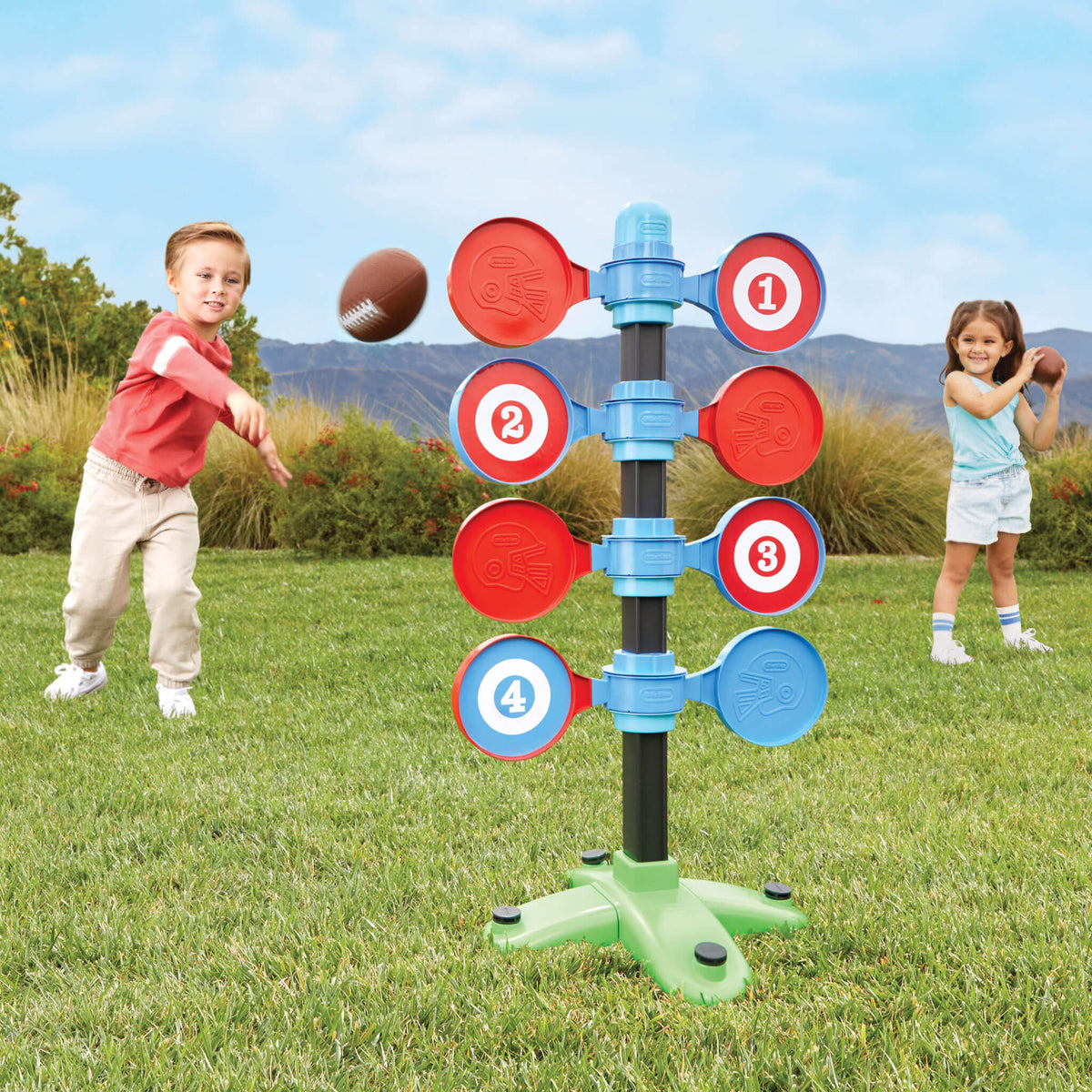 Playful Football Pass Battle