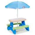 Playful Easy Store Jr. Play Table with Umbrella - BlueGreen