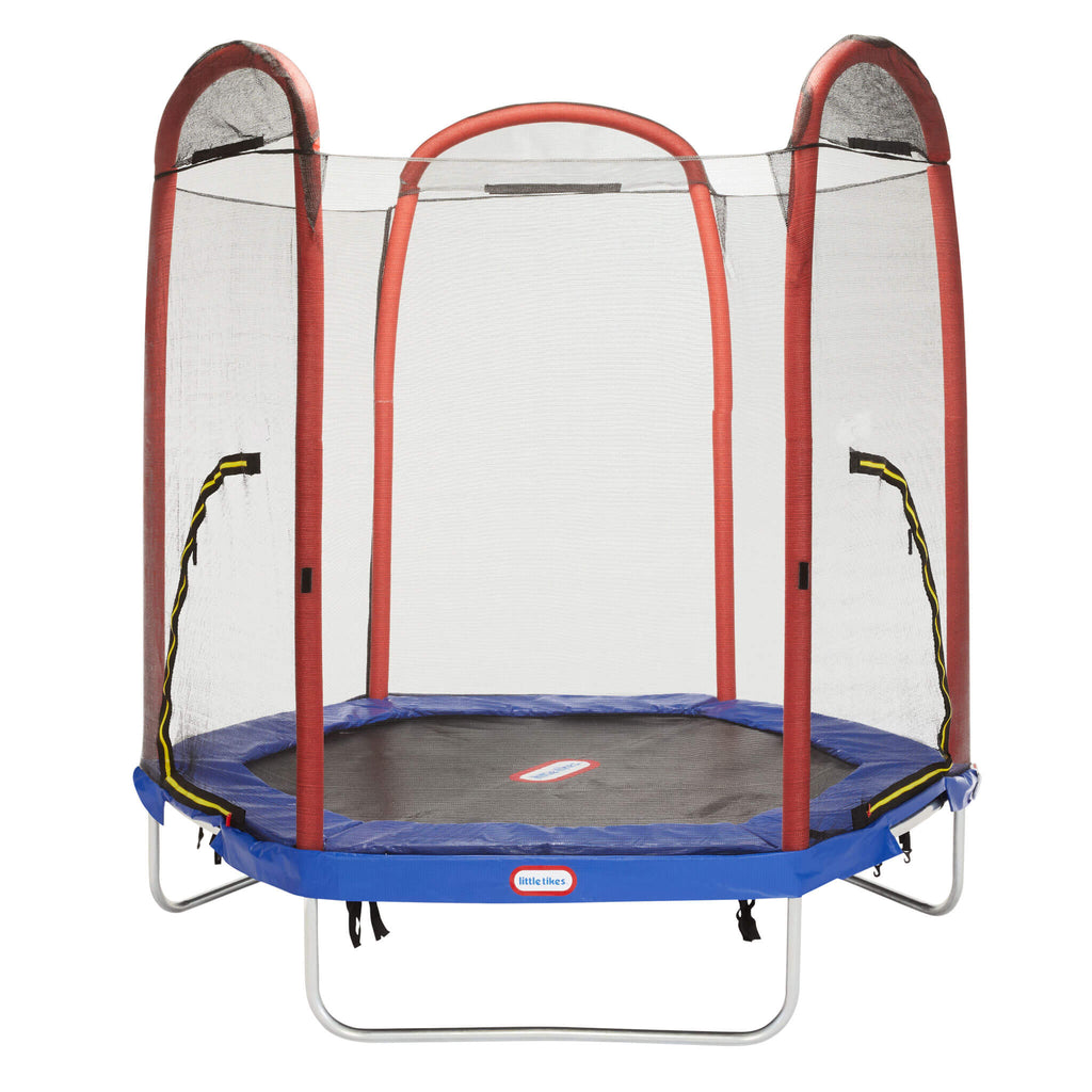 Playful Climb n Slide 7ft Trampoline