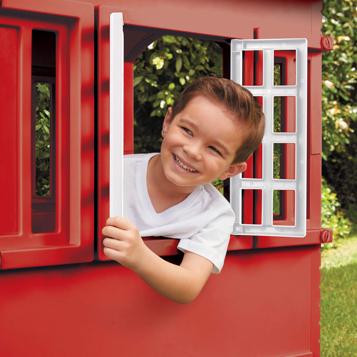 Playful Cape Cottage Playhouse - Red