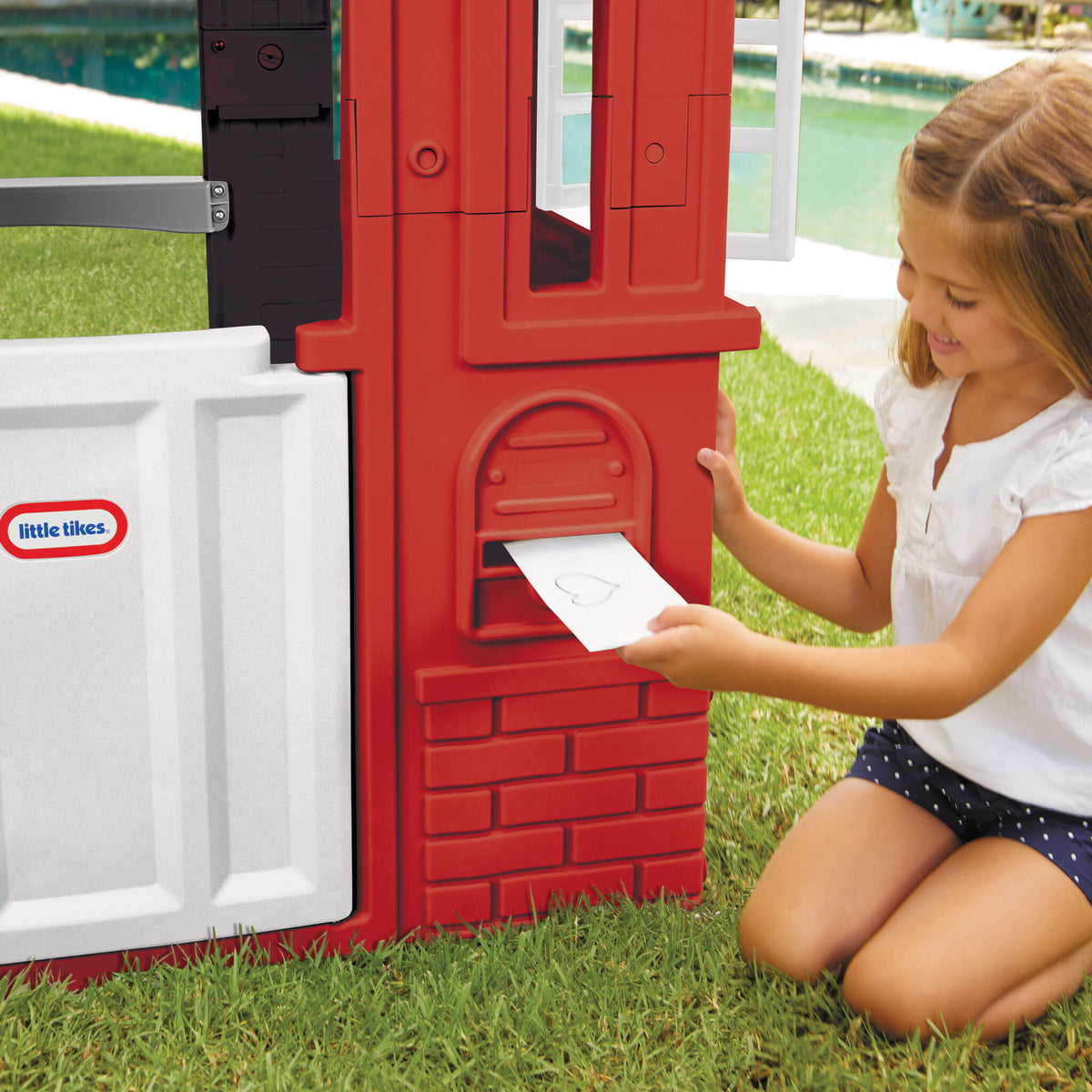 Playful Cape Cottage Playhouse - Red