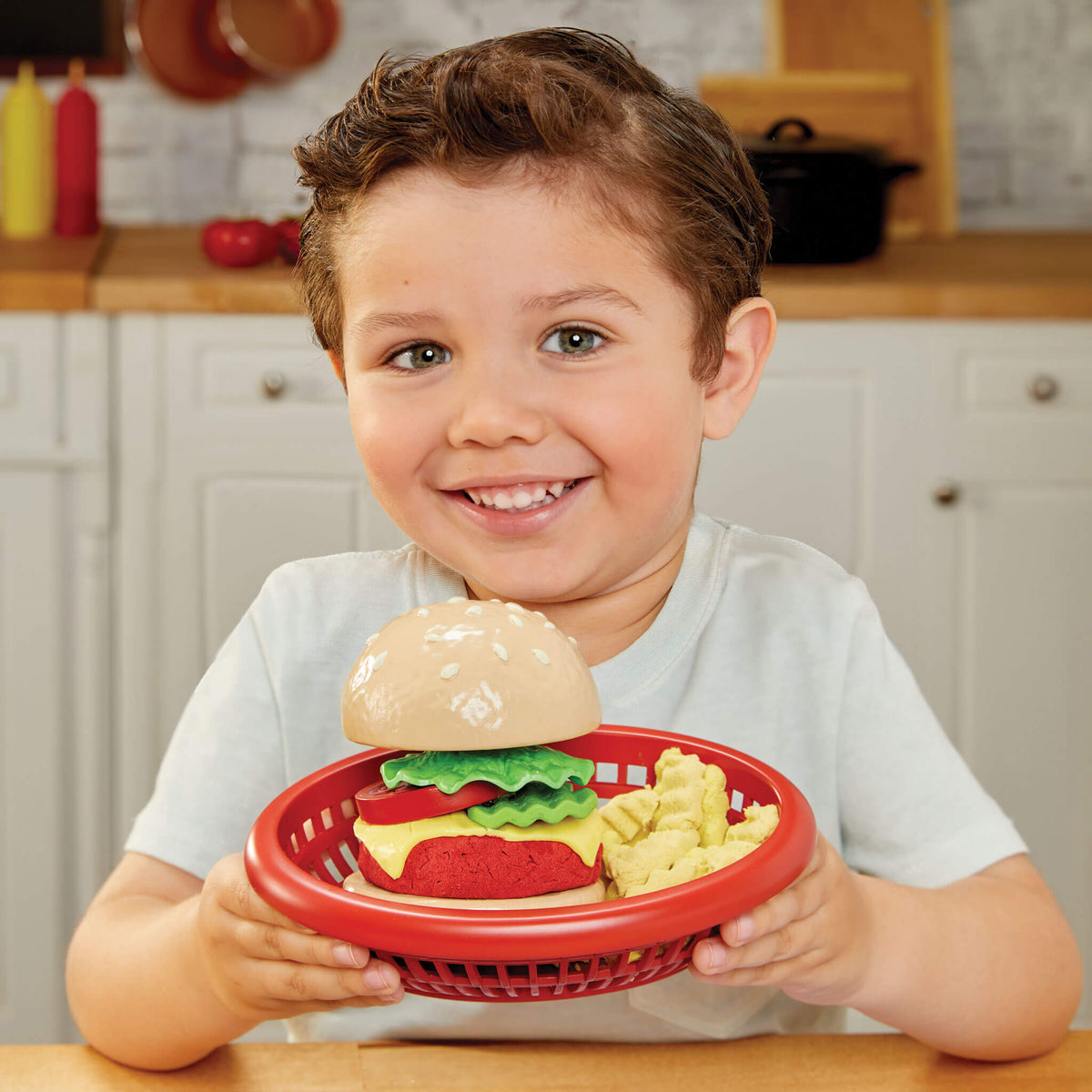 Playful Creative Chefs Cheeseburger and Fries Kit