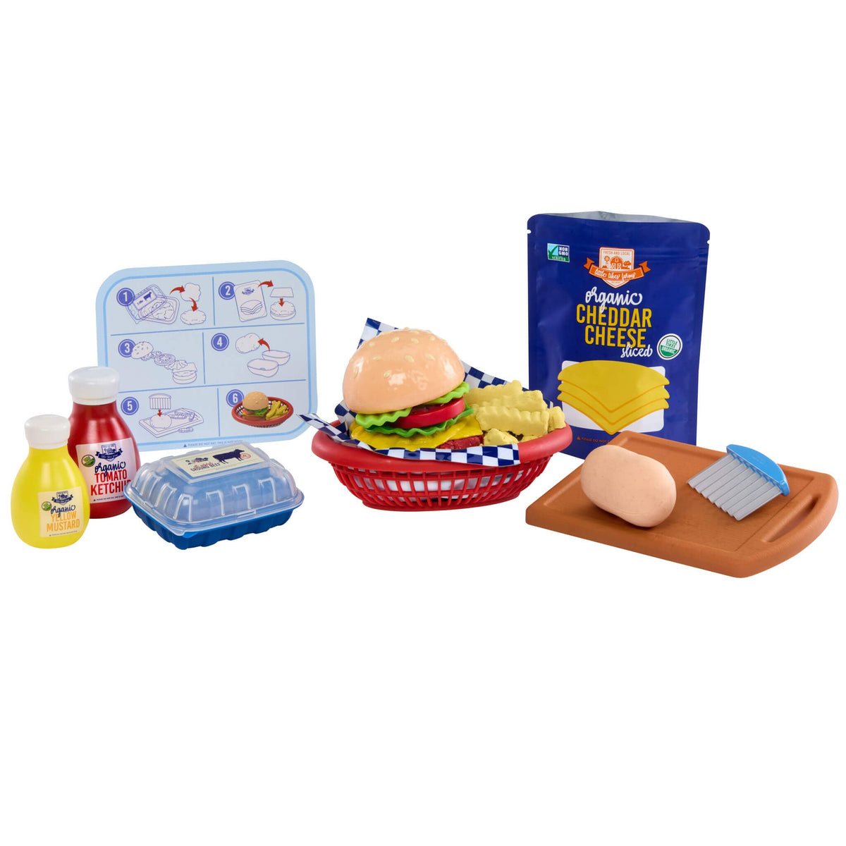 Playful Creative Chefs Cheeseburger and Fries Kit