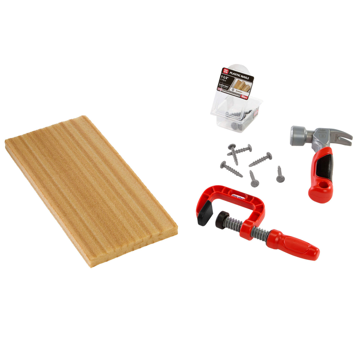 Playful Creative Construction Hammer and Nail Set