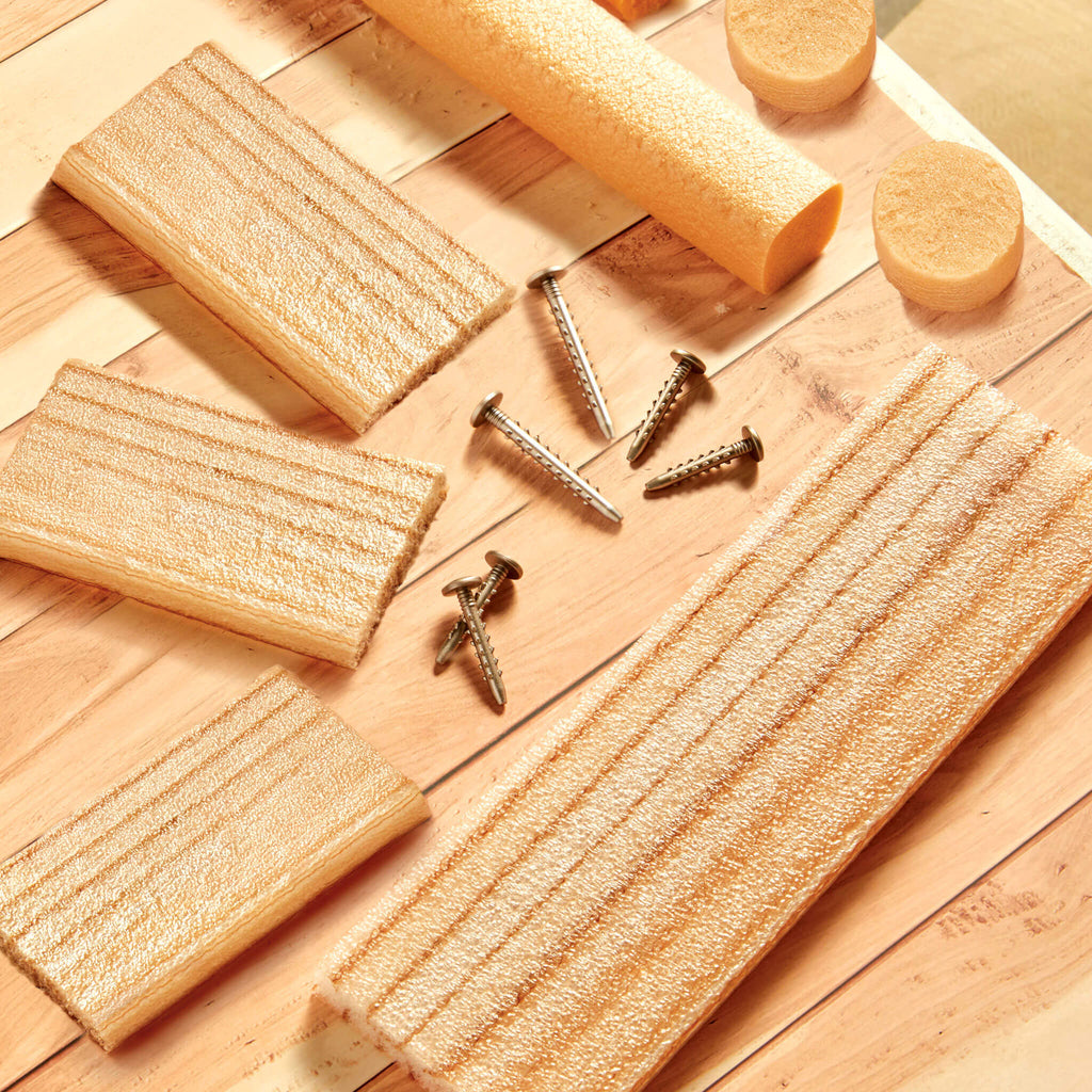 Playful Creative Construction Wood Nails and Screw Bundle