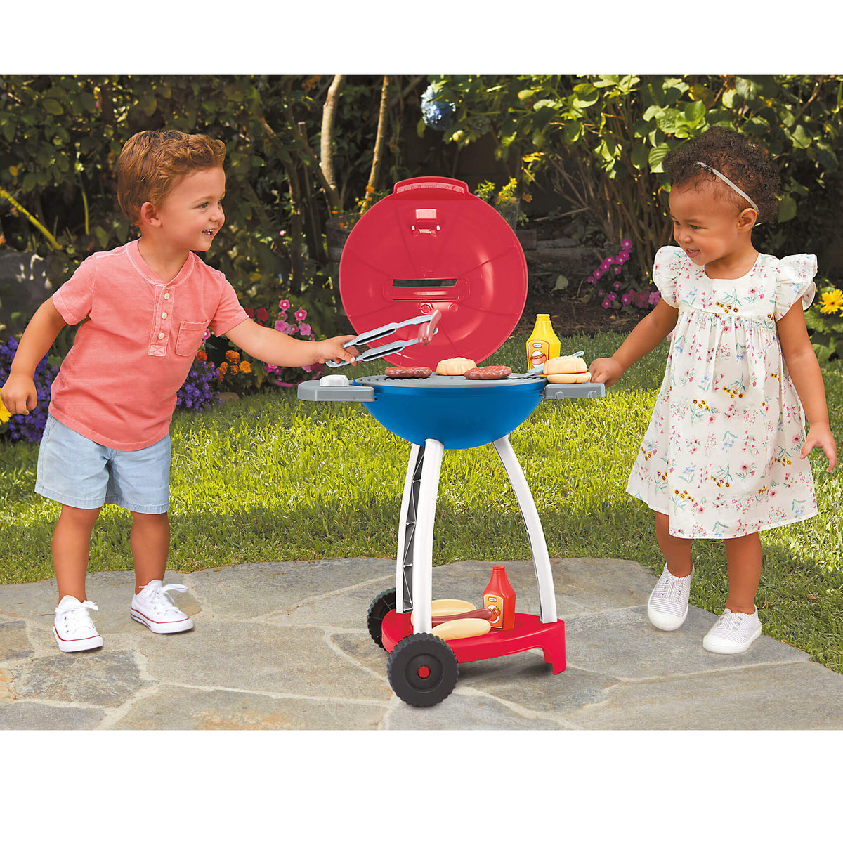 Playful Sizzle n Serve Grill - Red White& Blue