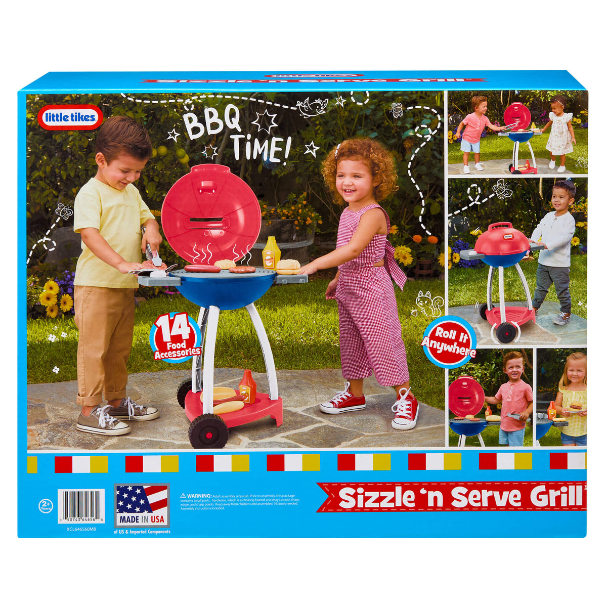 Playful Sizzle n Serve Grill - Red White& Blue