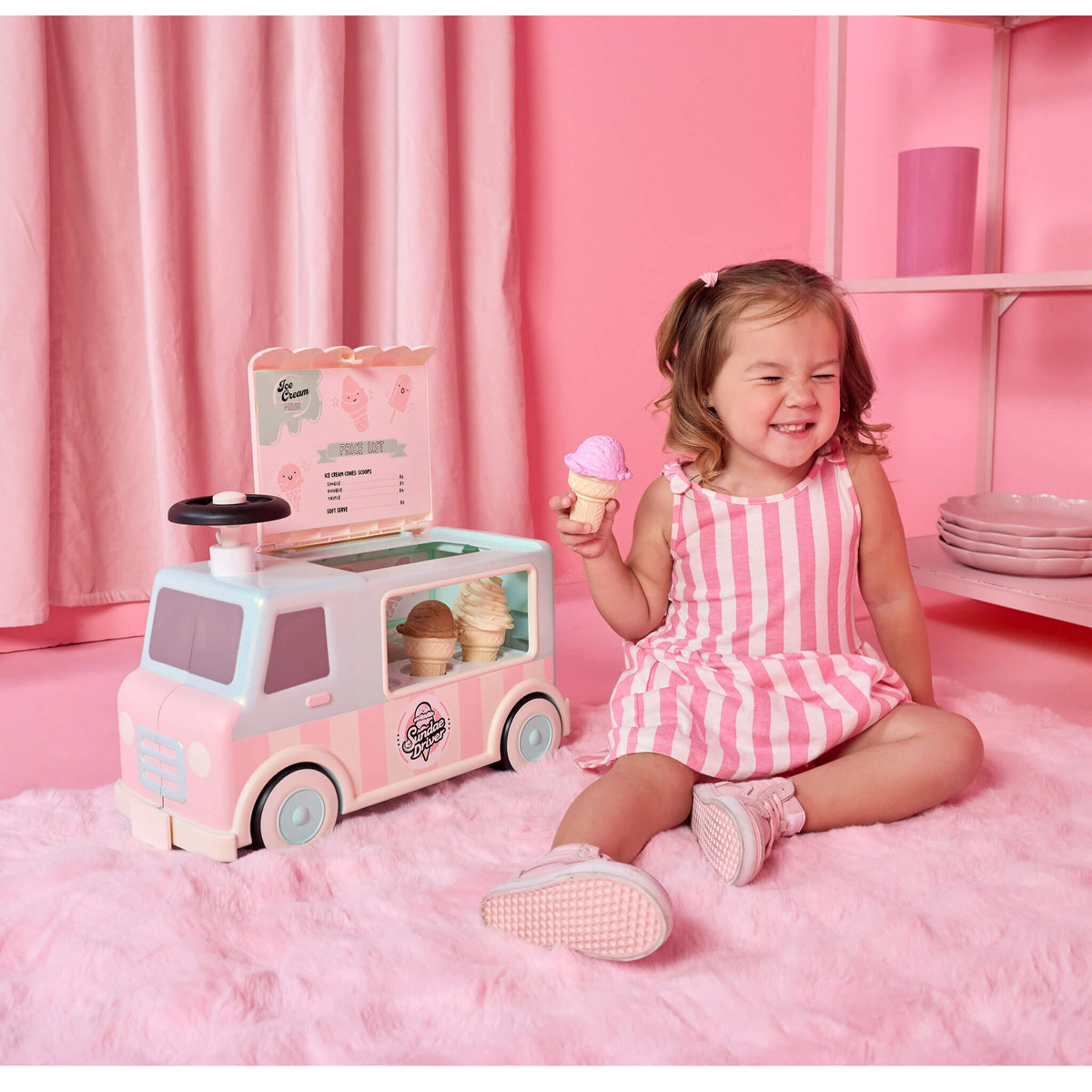 Playful Sweet Spaces Ice Cream Scoot N Serve Ride-On