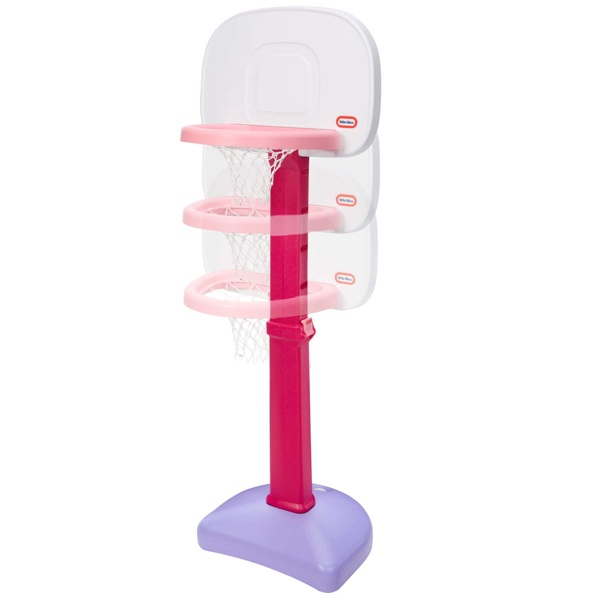 Playful TotSports Easy Score Pink Basketball Set with 3 Basketballs