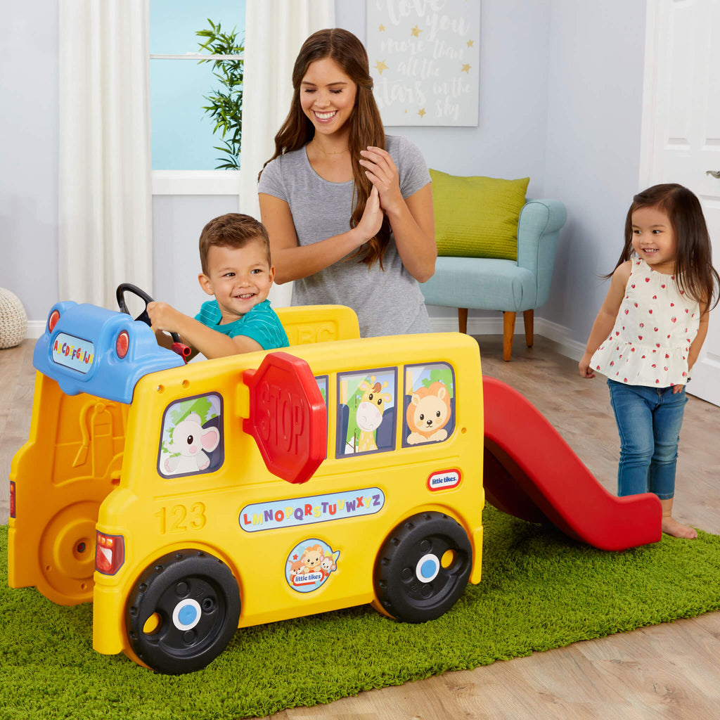 Playful School Bus Climber