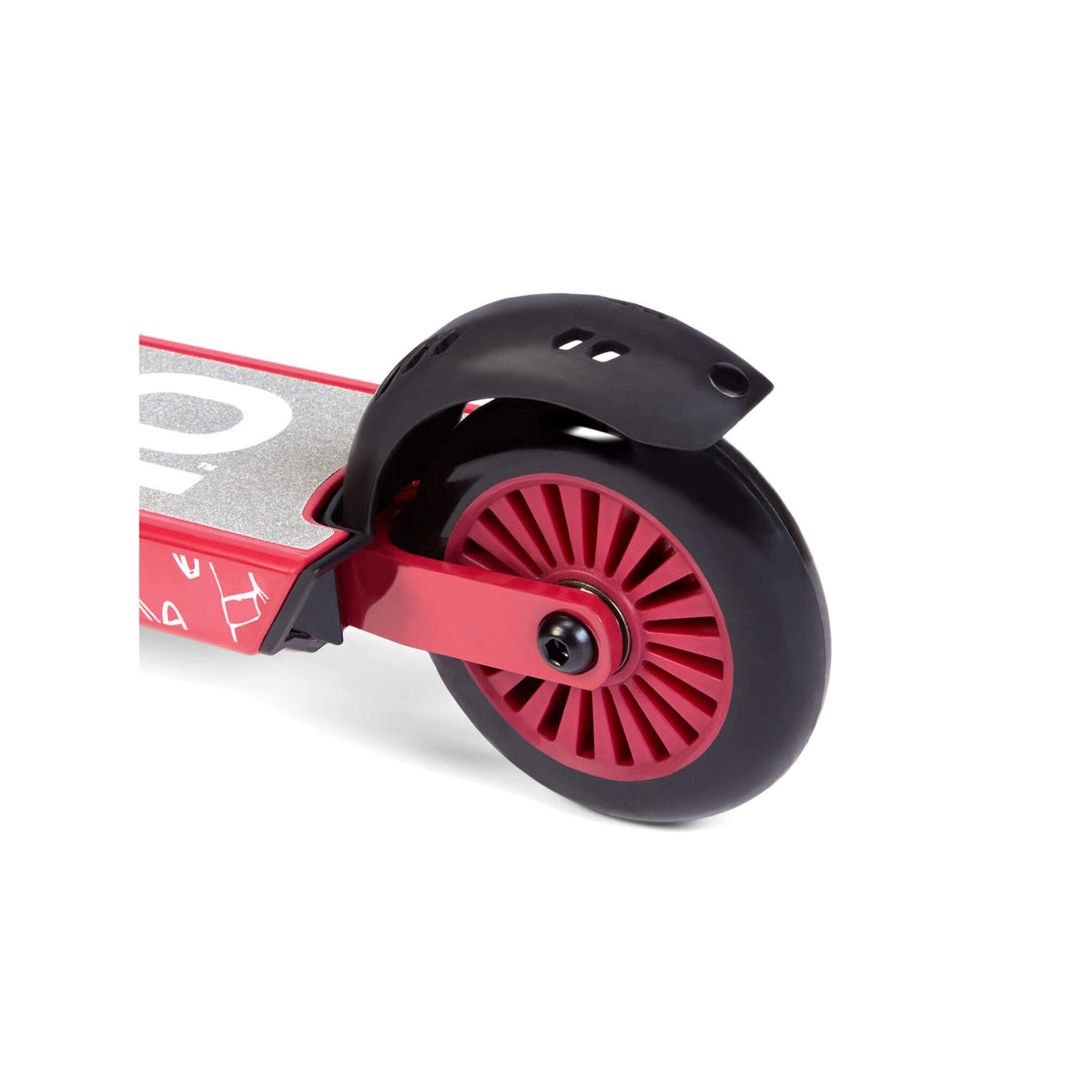 Playful Viro Rides Compact Scooter Black and Red