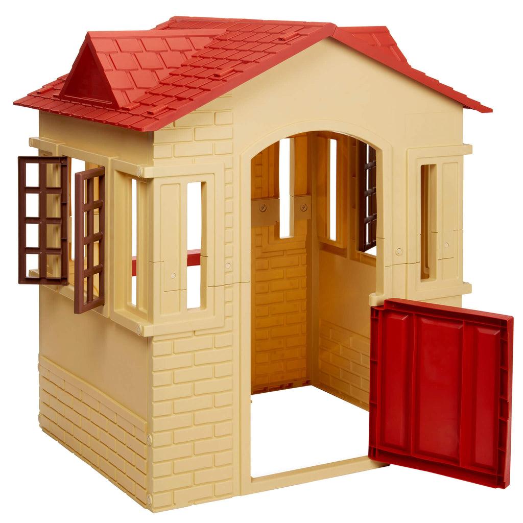 Playful Cape Cottage Playhouse - Tan