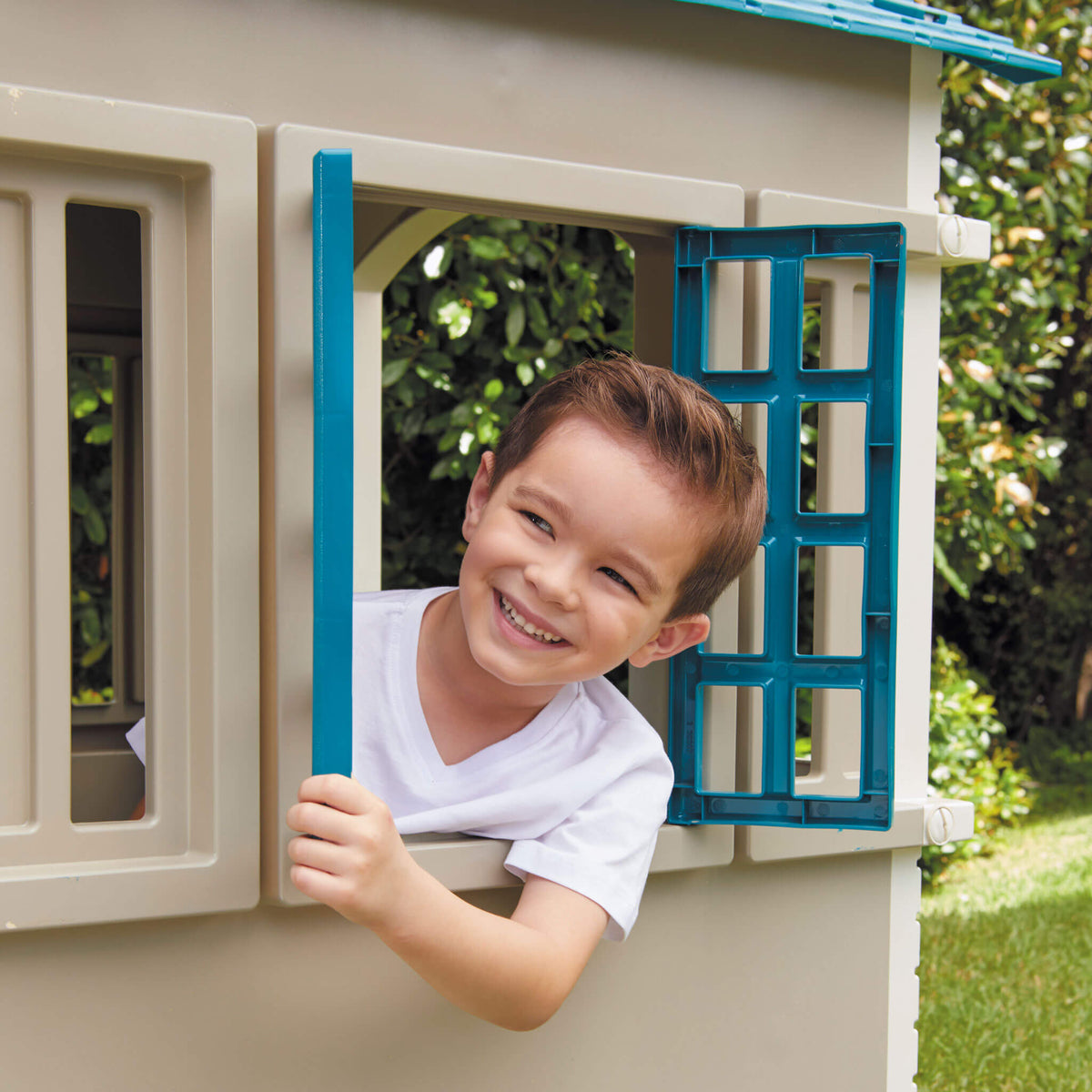 Playful Cape Cottage Playhouse - Blue