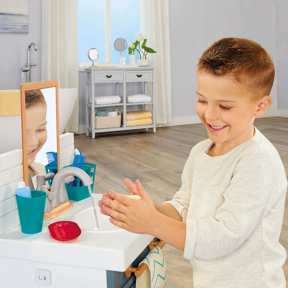 Playful First Bathroom Sink