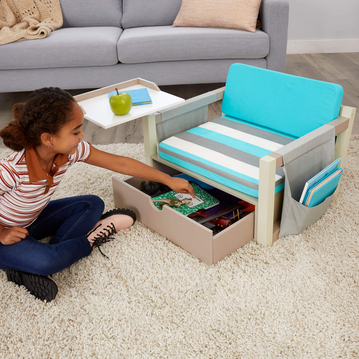 Playful 2-in-1 Fun & Study Swivel Desk