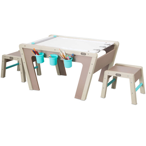 Playful 2-in-1 Easel and Art Table