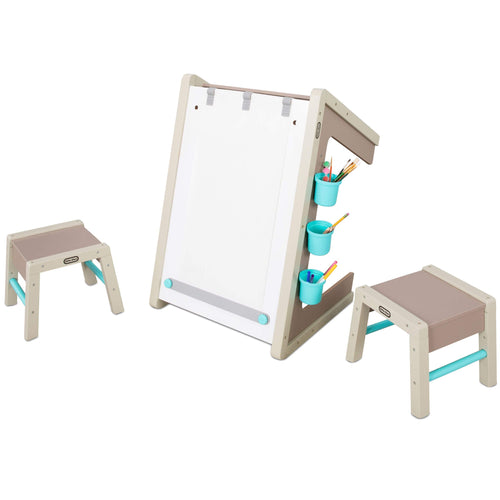 Playful 2-in-1 Easel and Art Table