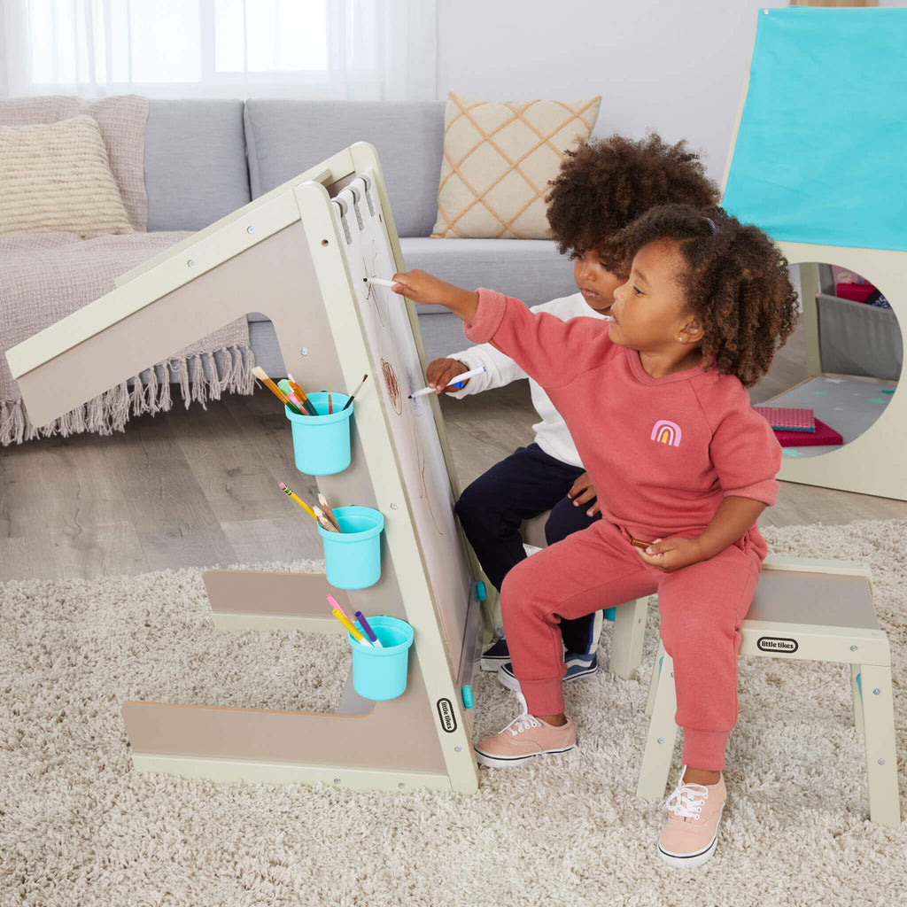 Playful 2-in-1 Easel and Art Table