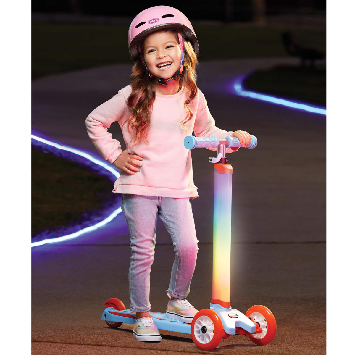 Playful Glow Stick Scooter