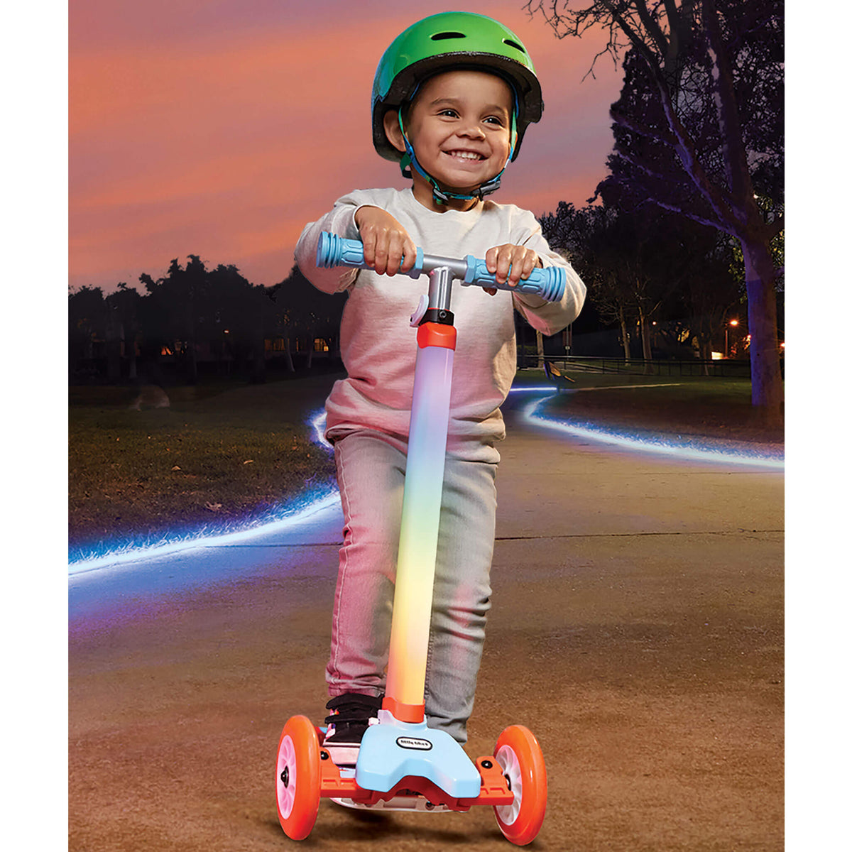 Playful Glow Stick Scooter