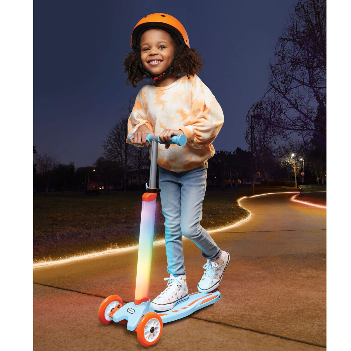 Playful Glow Stick Scooter