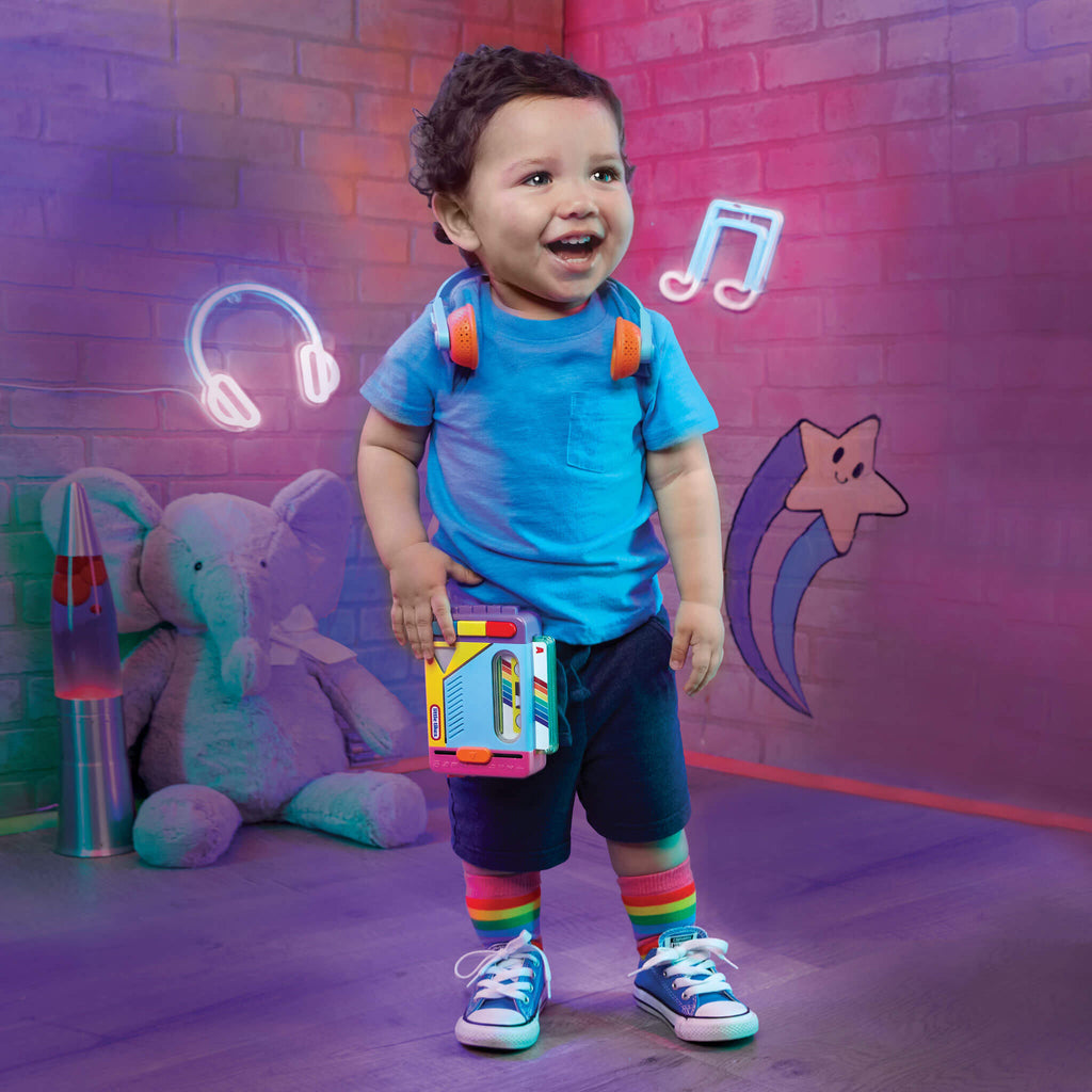 Playful Old School Rainbow Remix Music Player