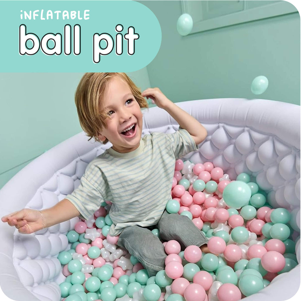 Playful Sweet Spaces Inflatable Ball Pit w 250 Balls