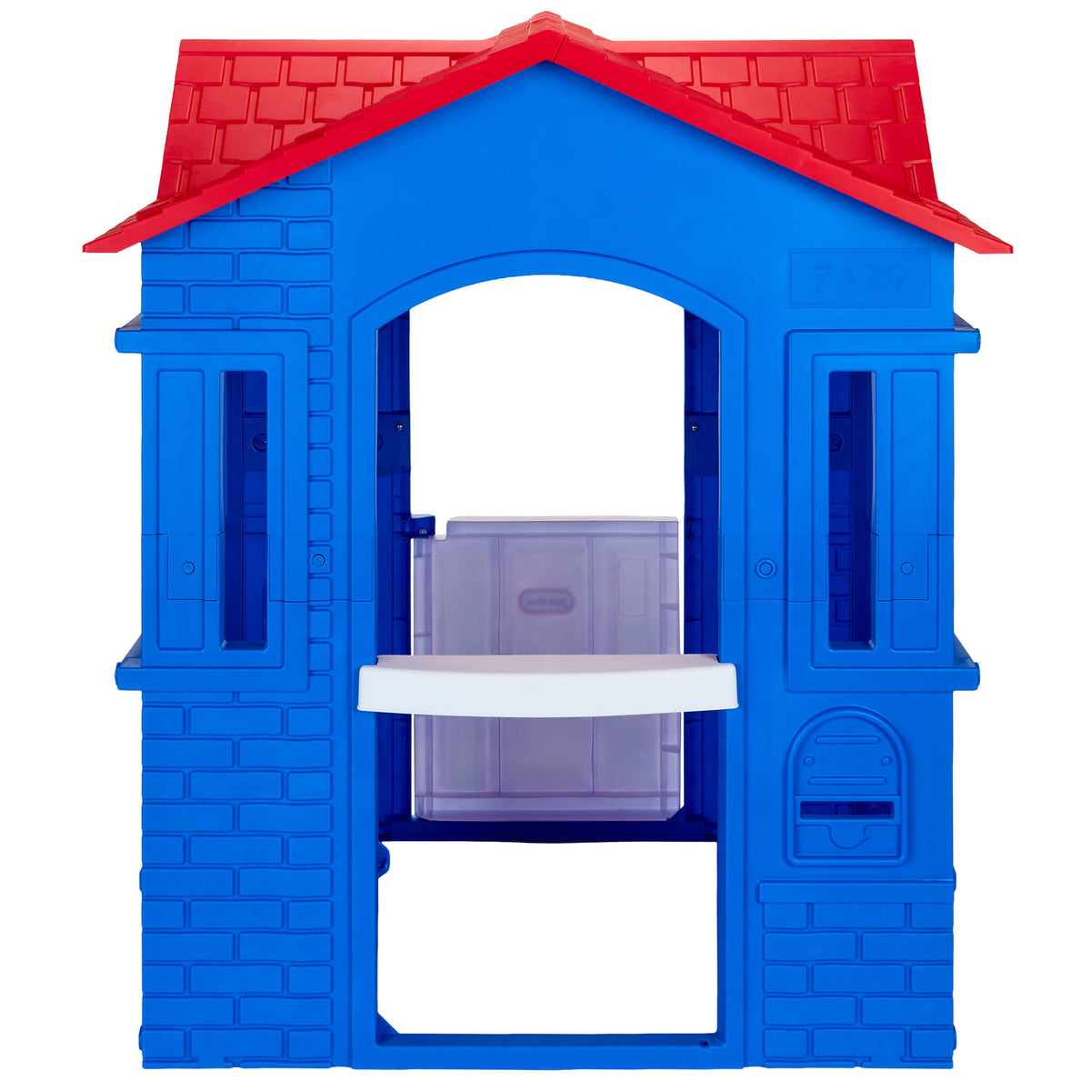 Playful Cape Cottage Playhouse - Red & Blue