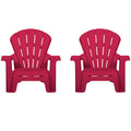Playful Garden Chair - Red 2 Pack