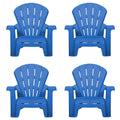Playful Garden Chair - Blue 4 Pack