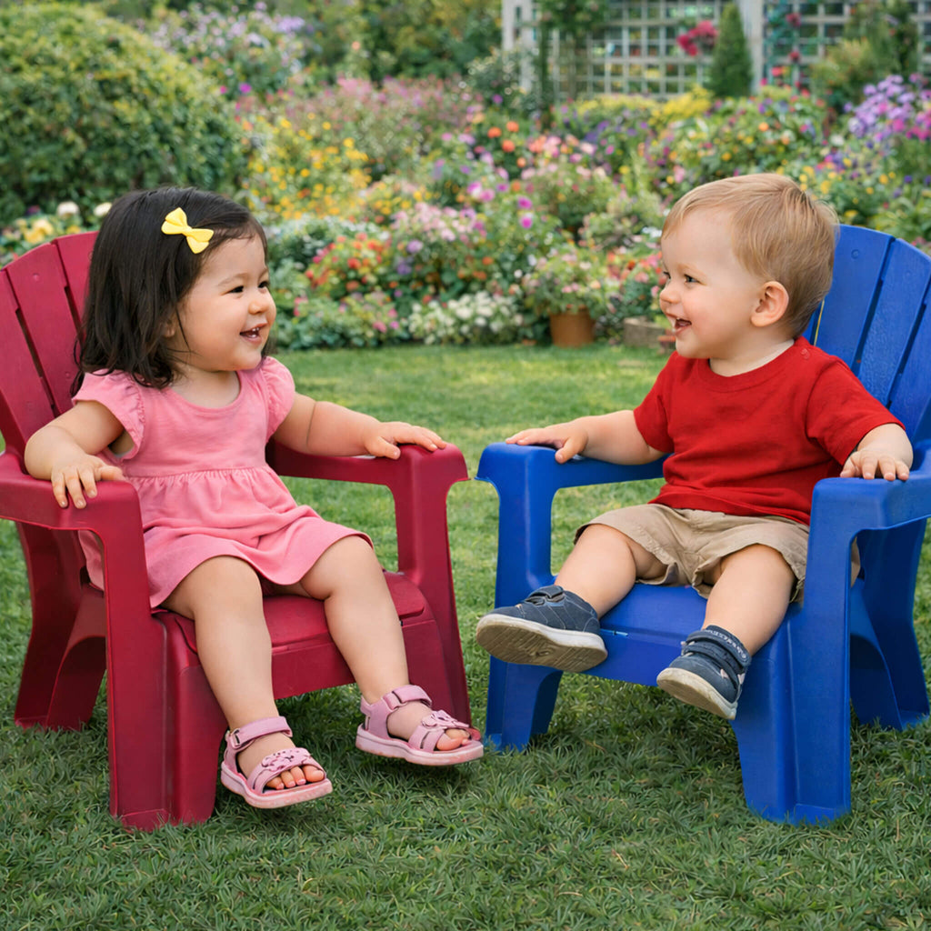 Playful Garden Chair - Blue 4 Pack