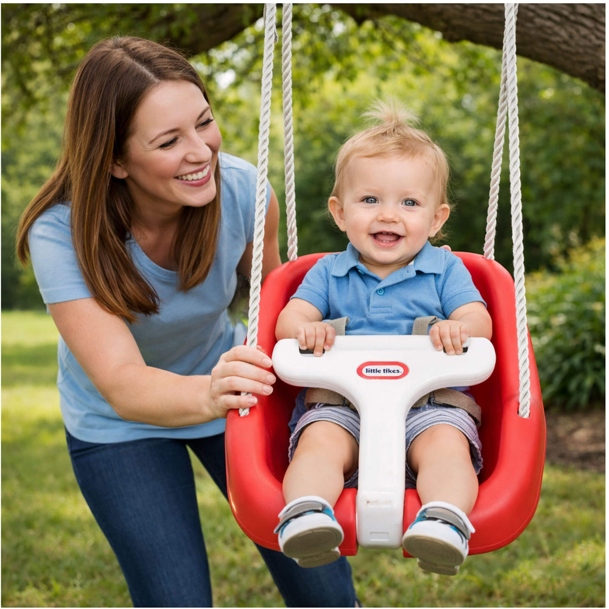 Playful 2-in-1 Snug n Secure Swing - Red