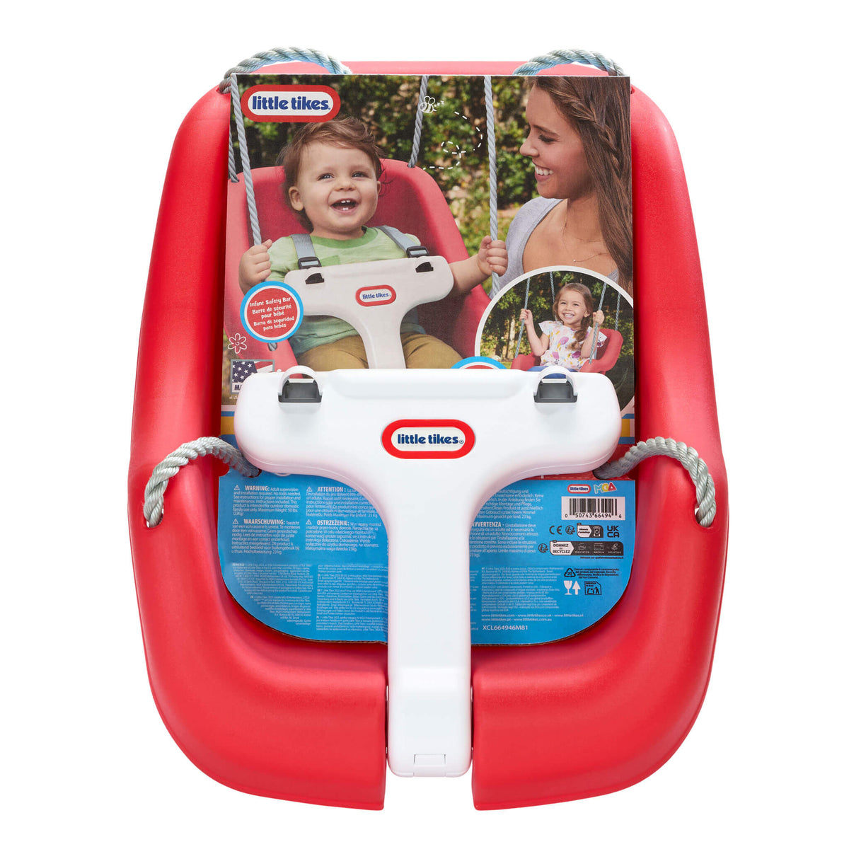 Playful 2-in-1 Snug n Secure Swing - Red