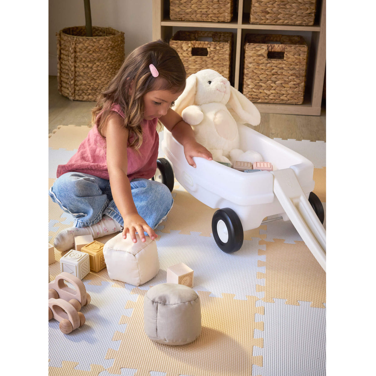 Playful Cloud Collection Lil Wagon - White