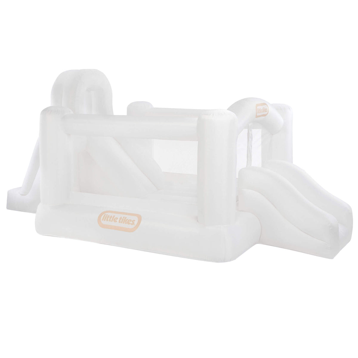 Playful Cloud Collection Jump n Double Slide Bouncer White
