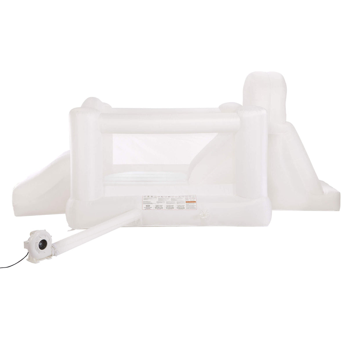 Playful Cloud Collection Jump n Double Slide Bouncer White